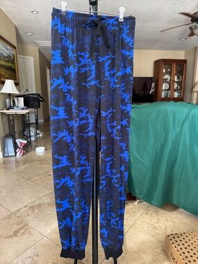 Blue Camo Jogger Pants